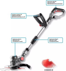 Graphite podkaszarka akumulatorowa Energy+ 18V (58G030) + akumulator 4 Ah z ładowarką 58GE132 16