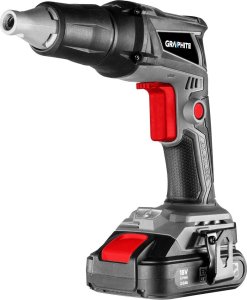 Graphite Wkrętarka akumulatorowa bezszczotkowa do płyt g/k Energy+ 18V 58GE111 + akumulator 4 Ah z ładowarką 58GE132 3