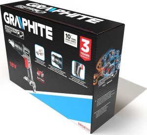 Graphite Wkrętarka akumulatorowa bezszczotkowa do płyt g/k Energy+ 18V 58GE111 + akumulator 4 Ah z ładowarką 58GE132 10