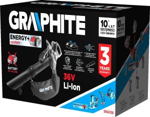 Graphite Odkurzacz do liści (58G036) + akumulator 4 Ah z ładowarką 58GE132 6