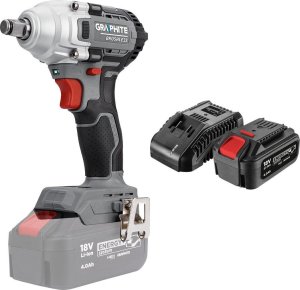 Klucz udarowy Graphite Klucz udarowy bezszczotkowy 18V, 330Nm, Energy+ 58G028-1 + akumulator 4 Ah z ładowarką 58GE132 1