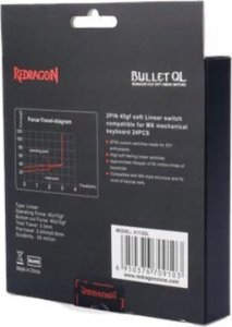 Klawiatura Redragon Redragon K606 Lakshmi Red switch (K606-OG&GY&BK) + A113 QL Bullet Keycaps (A113QL) 20