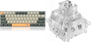 Klawiatura Redragon Redragon K606 Lakshmi Red switch (K606-OG&GY&BK) + A113 HP2 Panda Keycaps (A113 HP2) 1