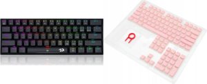 Klawiatura Redragon Redragon K630 DragonBorn Outemu Red (RED-K630RGB) + A130 PBT Doubleshot Pink Keycaps (A130 Pink) 1