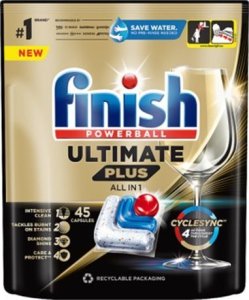 Finish Ultimate Plus Fresh Kapsułki do mycia naczyń w zmywarce 549 g 90 szt. 2