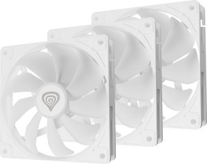 Obudowa Genesis Irid 503 ARGB Lite biała (NPC-2224) + 3-pack Oxal 120 ARGB Biały 32