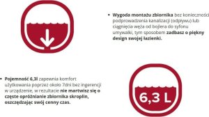 Bojler Ariston Lydos Hybrid WiFi 100 1.2 kW + dedykowany zbiornik kondensatu 6,3 litra 19