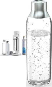 Saturator Brita sodaTRIO Biały + Szklana butelka sodaTRIO 2-pak 2