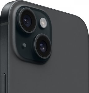 Smartfon Apple iPhone 15 128GB Black (MTP03) + FlexibleGlass 4