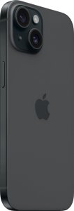 Smartfon Apple iPhone 15 128GB Black (MTP03) + FlexibleGlass 6