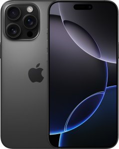 Smartfon Apple iPhone 16 Pro Max 256GB Black Titanium (MYWV3) + FlexibleGlass 2