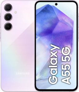 Smartfon Samsung Galaxy A55 5G 8/256GB Fioletowy (SM-A556BLVCEUE) + FlexibleGlass 2