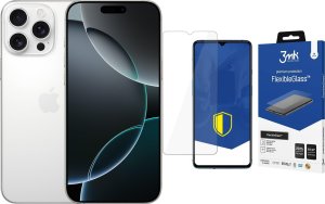 Smartfon Apple iPhone 16 Pro Max 256GB White Titanium (MYWW3) + FlexibleGlass 1