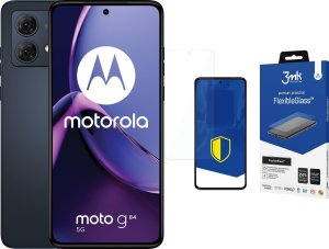 Smartfon Motorola Moto G84 5G 8/256GB Granatowy  (PAYM0041PL) + FlexibleGlass 1