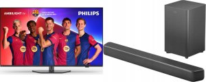 Telewizor Philips Ambilight TV THE ONE 50PUS8919/12 + Soundbar Philips TAB5309/10 1