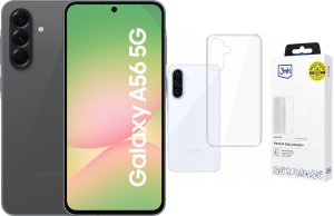 Smartfon Samsung Galaxy A56 5G 8/256GB Grafitowy  (SM-A566BZKCEUE) + Etui Clear Case 1