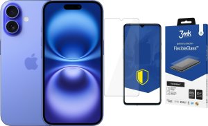 Smartfon Apple iPhone 16 128GB Ultramarine (MYEC3) + FlexibleGlass 1