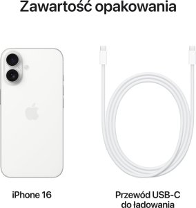 Smartfon Apple iPhone 16 128GB White (MYE93) + Etui MagCase 10
