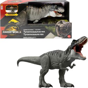 Figurka Mattel Jurassic World - Odrodzenie Kolosalny Tyranozaur 99 cm (JGB52) + Jurassic World Kalendarz adwentowy (JBG37) 2