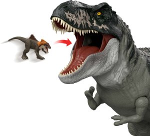 Figurka Mattel Jurassic World - Odrodzenie Kolosalny Tyranozaur 99 cm (JGB52) + Jurassic World Kalendarz adwentowy (JBG37) 4