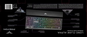 Klawiatura PREYON Klawiatura Preyon Long Claw Alpha (PLCA104B) + Podkładka PREYON Falcon Speed XXL (PFS120) 8