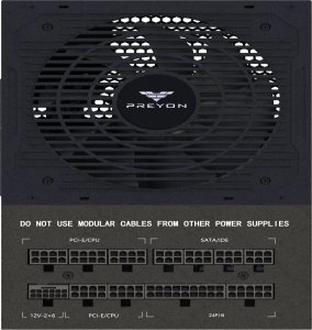 Obudowa PREYON Obudowa PREYON Nest Windy Black + Zasilacz PREYON EAGLE POWER GOLD 850W 21