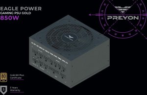 Obudowa PREYON Obudowa PREYON Nest Windy Black + Zasilacz PREYON EAGLE POWER GOLD 850W 28