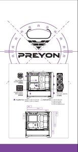 Obudowa PREYON Obudowa PREYON Obudowa Nest Windy+ White + Zasilacz PREYON EAGLE POWER GOLD 850W 5