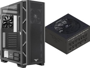 Obudowa PREYON Obudowa PREYON Nest Meshy (PRENM02B) + Zasilacz PREYON EAGLE POWER GOLD 750W 1