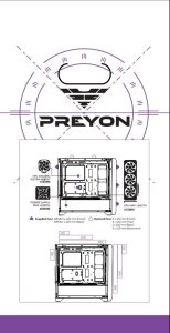 Obudowa PREYON Obudowa PREYON Nest Windy Black + Zasilacz PREYON EAGLE POWER GOLD 750W 4