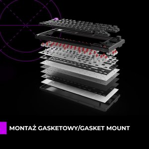 Klawiatura PREYON Klawiatura PREYON SILENT CLAW TKL Brown + Mysz PREYON Owl Wireless + Podkładka PREYON Falcon Speed XL 11