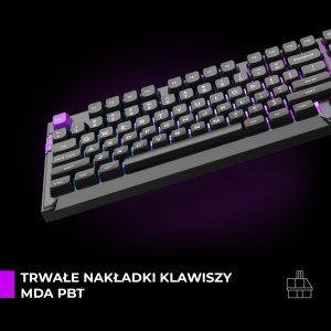Klawiatura PREYON Klawiatura PREYON SILENT CLAW TKL Brown + Mysz PREYON Owl Wireless + Podkładka PREYON Falcon Speed XL 14