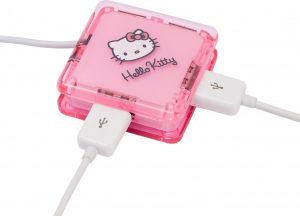 HUB USB BlueStork Hello Kitty Różowy (BS-USB4-KITTY/P) 1