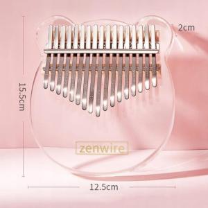 Zenwire Kalimba Instrument Afrykański Pianino Zanza Mbira 17 klawiszowa Akrylowa K-03a 5