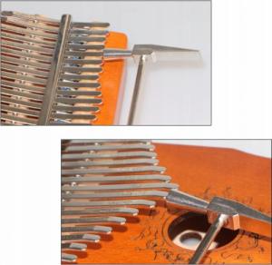 Zenwire Kalimba Instrument Afrykański Pianino Zanza Mbira 17 klawiszowa Drewniana Brązowa K-01 5