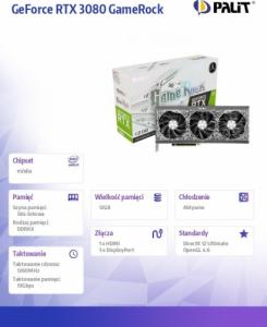 Karta graficzna Palit GeForce RTX 3080 GameRock 12GB GDDR6X (NED3080019KB-1020G) 11