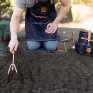 Esschert Design grabie ręczne miedziowane 11,3 x 37,2 cm drewno/stal 3