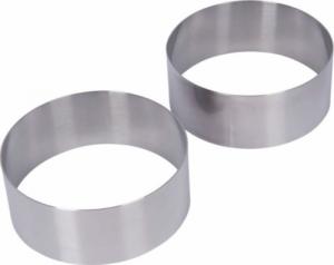 KitchenCraft pierścienie do przygotowywania żywności 9 cm stal nierdzewna srebrna 2 szt 1
