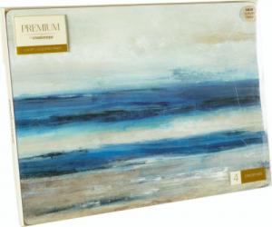 Creative Tops podkładki Blue Abstract 40 x 29 cm korek niebieski 4 szt 3