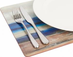 Creative Tops podkładki Blue Abstract 40 x 29 cm korek niebieski 4 szt 4