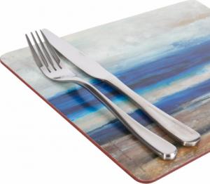 Creative Tops podkładki Blue Abstract 30 x 23 cm korkowe niebieskie 6 szt 4