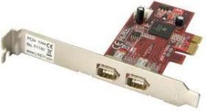 Kontroler Lindy PCIe x1 - 2x FireWire 400 (51180) 1