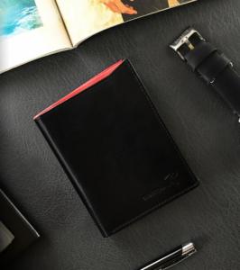 Ronaldo Składany, pionowy portfel męski z połyskującej skóry naturalnej Ronaldo NoSize 2