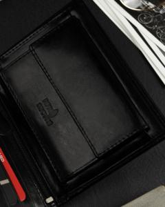 Ronaldo Pojemny, pionowy portfel męski z połyskującej skóry naturalnej Ronaldo NoSize 9