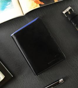 Ronaldo Pojemny, pionowy portfel męski z połyskującej skóry naturalnej Ronaldo NoSize 2