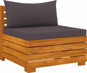 vidaXL 2-osobowa sofa ogrodowa z poduszkami, lite drewno akacjowe 2