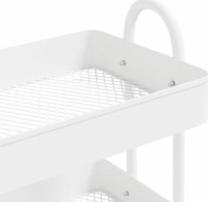 vidaXL 3-poziomowy pomocniczy, biały, 43x34x79 cm, stalowy 5