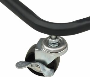 vidaXL 3-poziomowy wózek pomocniczy, czarny, 43x34x79 cm, stalowy 6