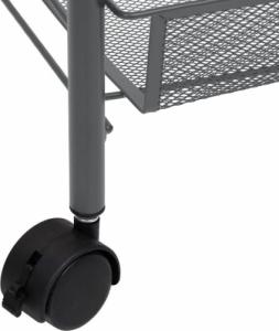 vidaXL 5-poziomowy wózek kuchenny, szary, 46x26x105 cm, żelazo (336330) 6