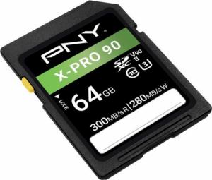 Karta PNY X-PRO 90 SDXC 64 GB UHS-II/U3 V90 (P-SD64GV90300XPRO9-GE) 3